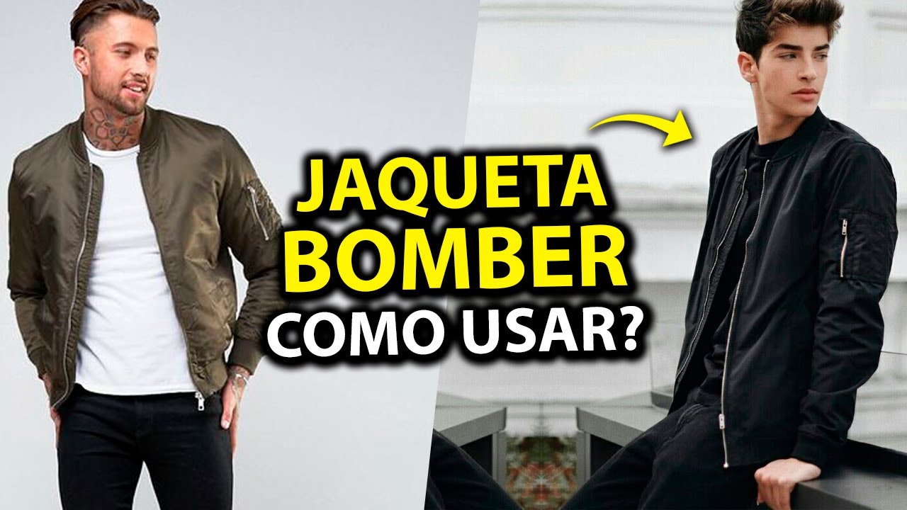 JAQUETA BOMBER MASCULINA: 19 Ideias Diferentes para Usar (e 8 Lojas para Comprar)
