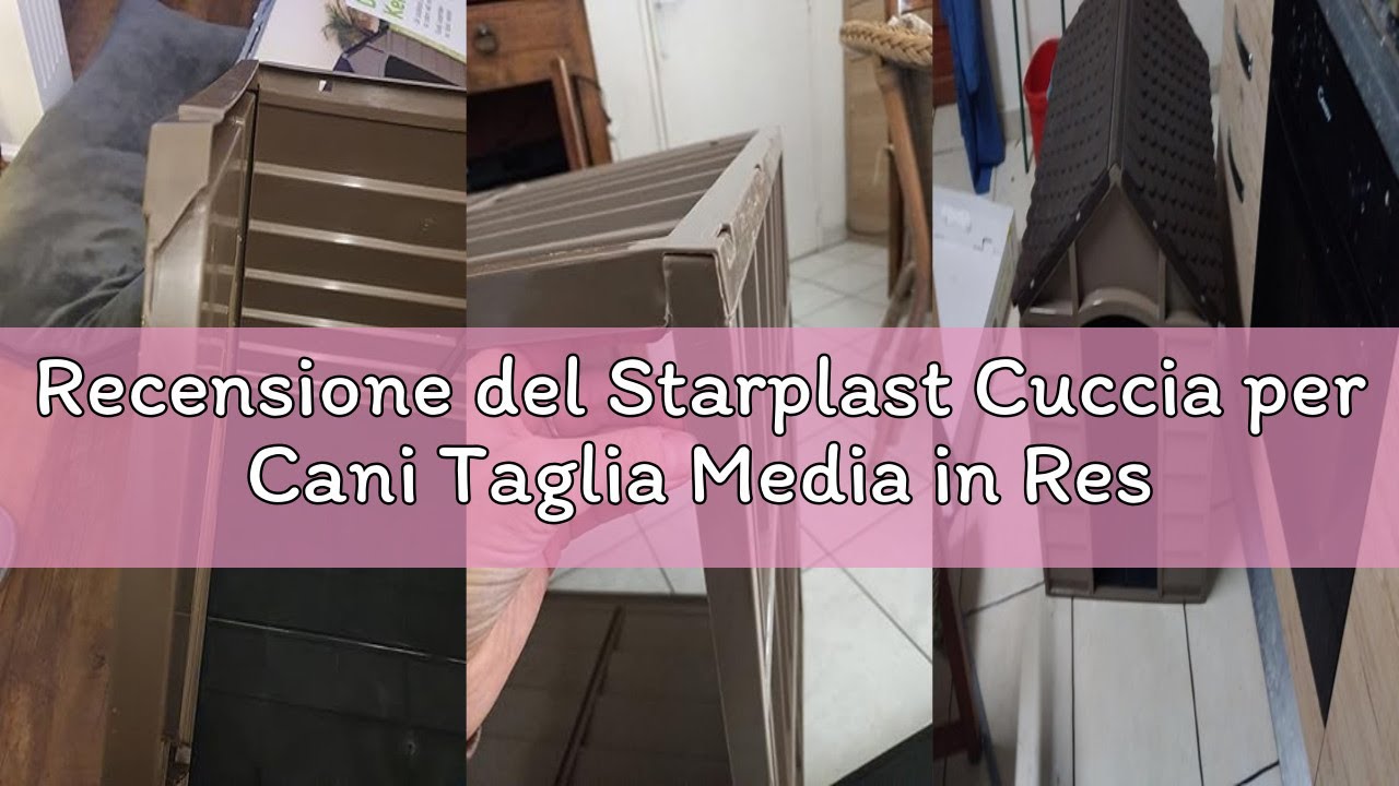 Recensione del Starplast Cuccia per Cani Taglia Media in Resina PVC Smontabile Tetto Marrone