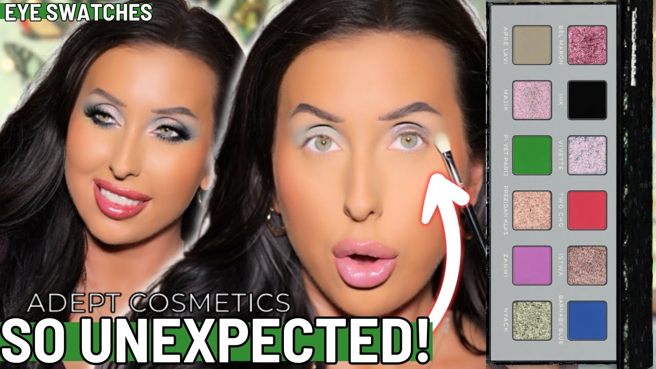 NEW Adept Cosmetics VIVETTE Palette & Lip Gloss! Eye Swatches, Lip Swatches, Comparisons, & Tutorial