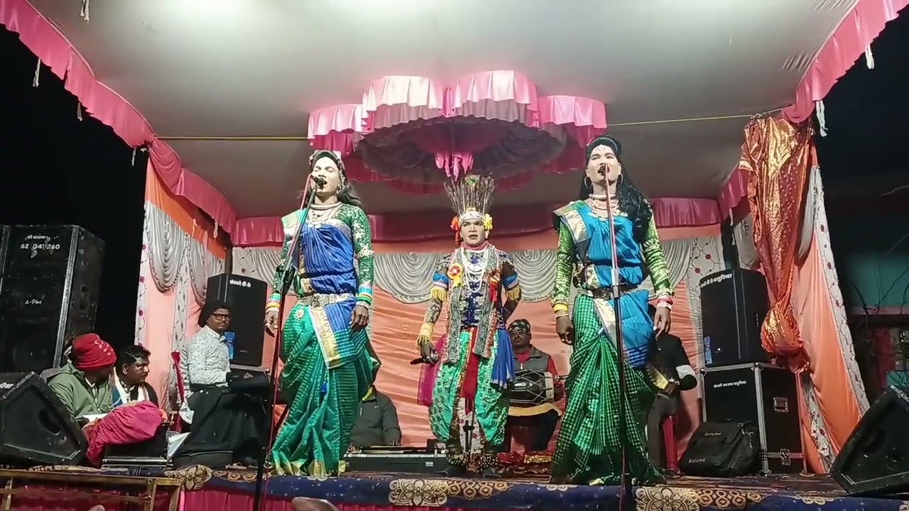 पठानिया गांव की लाइव शो किशन कन्हैया की जोड़ी