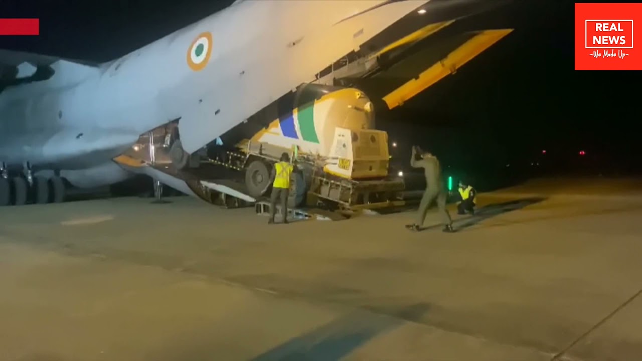 oxygen supply via aeroplane c17#indiaalert#india#covid19#viralstory#indiafightscorona #short