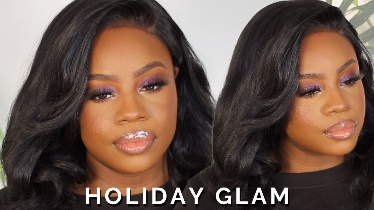 HOLIDAY GLAM Purple Eyeshadow for Brown Skin & Dark Skin