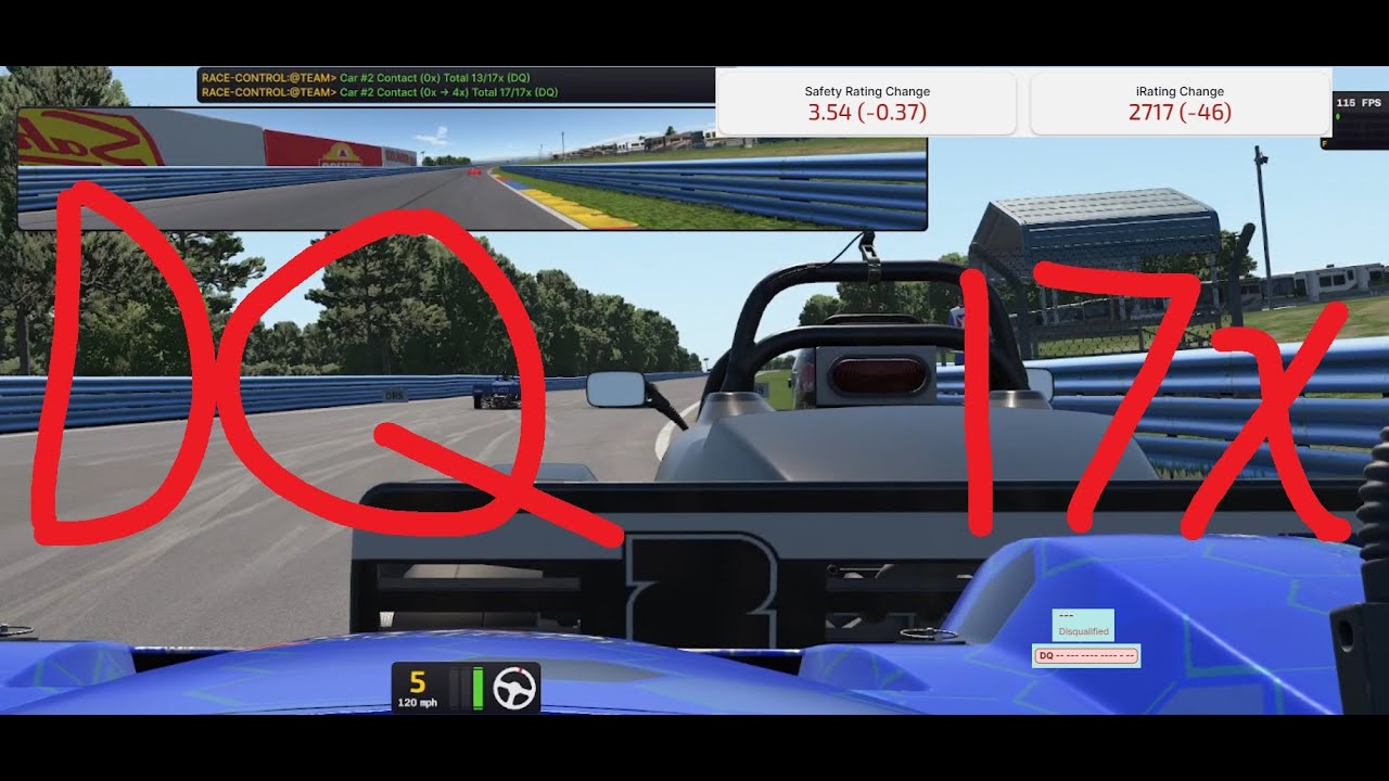 Spec Racer Ford Challenge - Watkins Glen - How NOT to bump draft! Was actually really fun race!!!