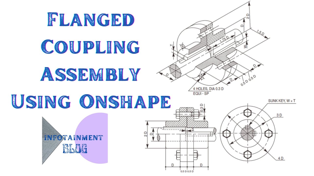 Flanged Coupling Assembly on Onshape