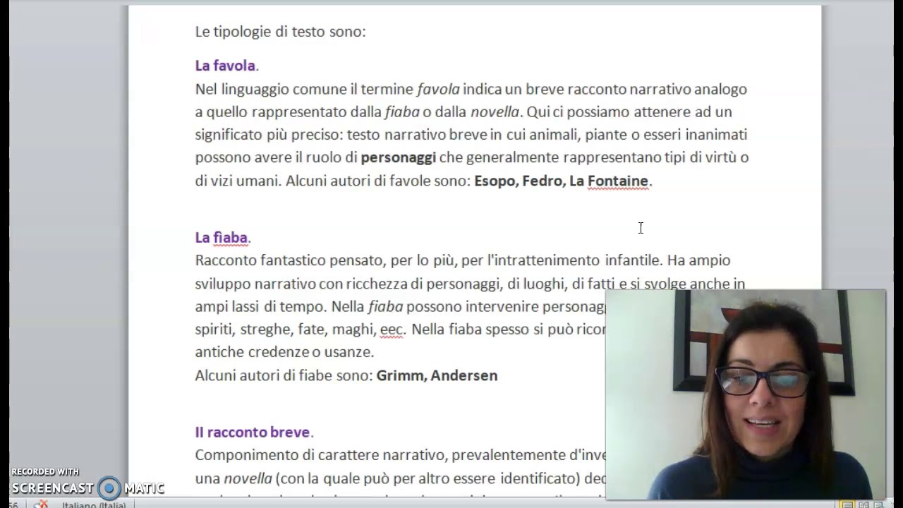 I generi letterari narrativi