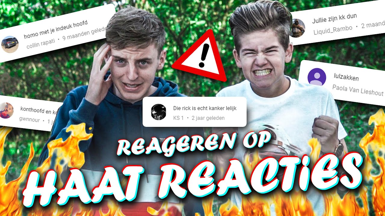 REAGEREN OP HAATREACTIES !!!