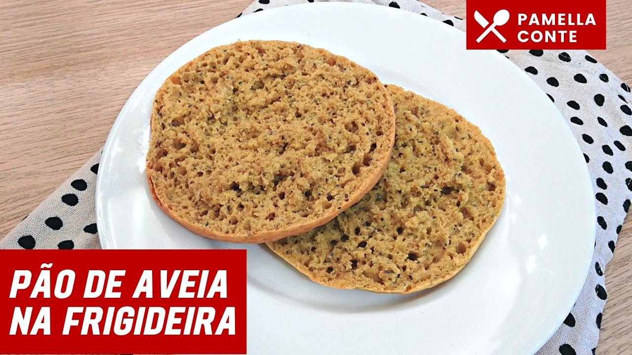 PÃO DE AVEIA NA FRIGIDEIRA - Uma ótima opção para o café!