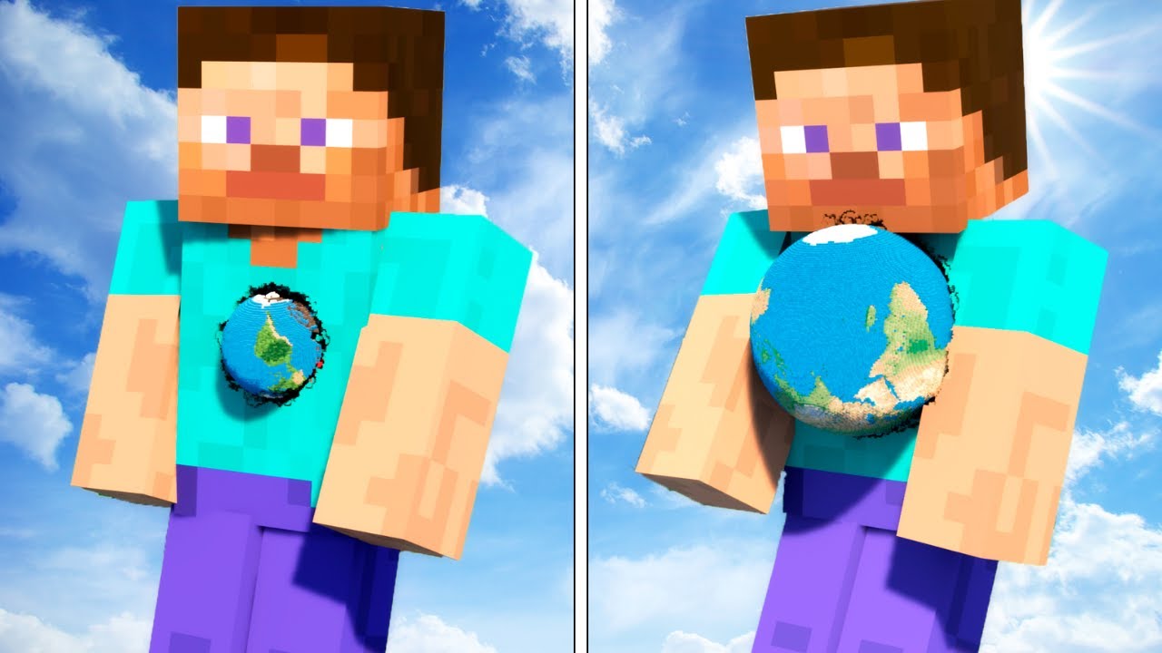 Mini To Big Earth vs STEVE! | Experiments in Teardown