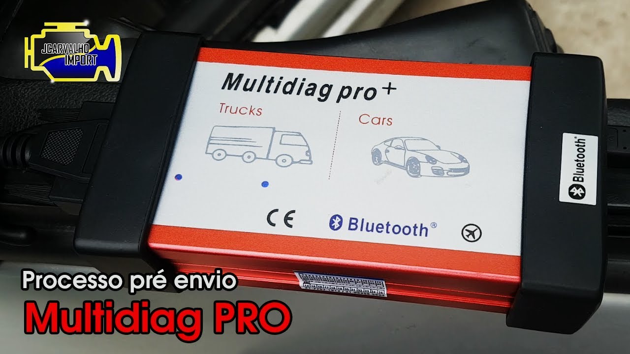 Multidiag PRO - Procedimentos aplicados antes do envio - Jcarvalho Import