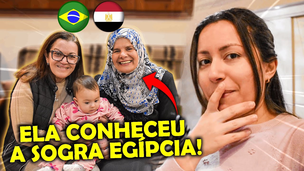 Conhecendo a Sogra Egípcia com Minha Mãe | Brasileira no Egito