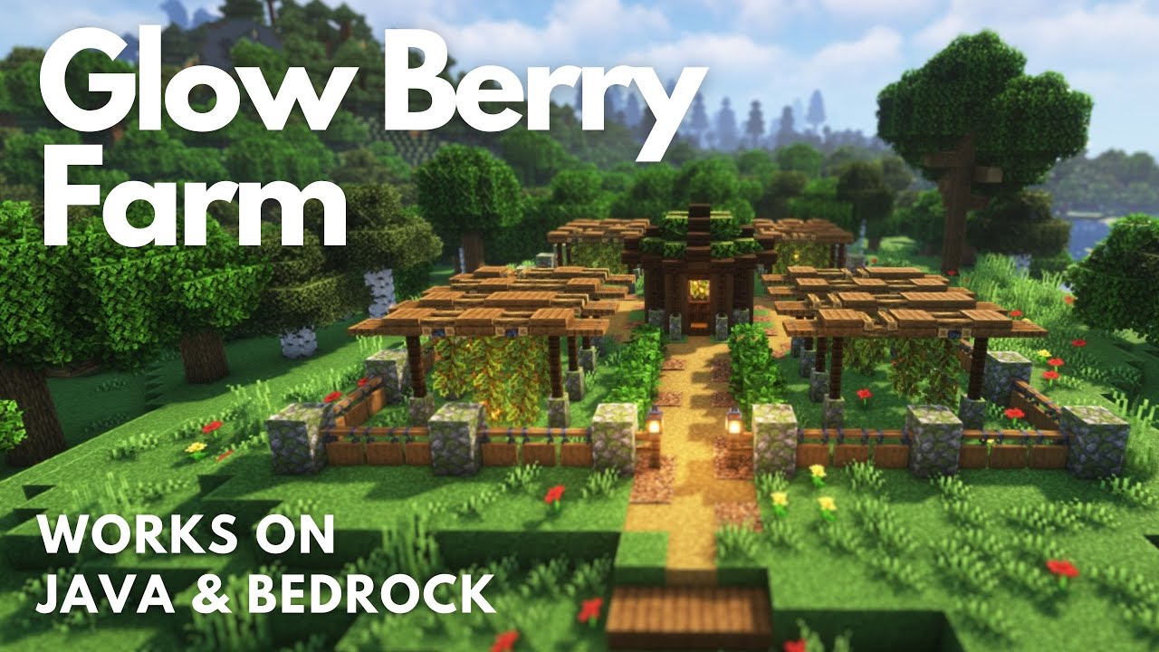 GLOW BERRY FARM | Minecraft Tutorial | Java & Bedrock [1.21+]
