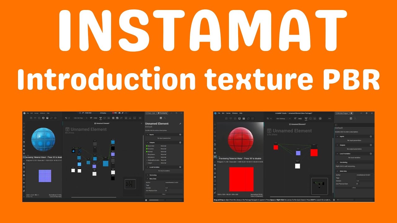 InstaMAT introduction texture PBR creation