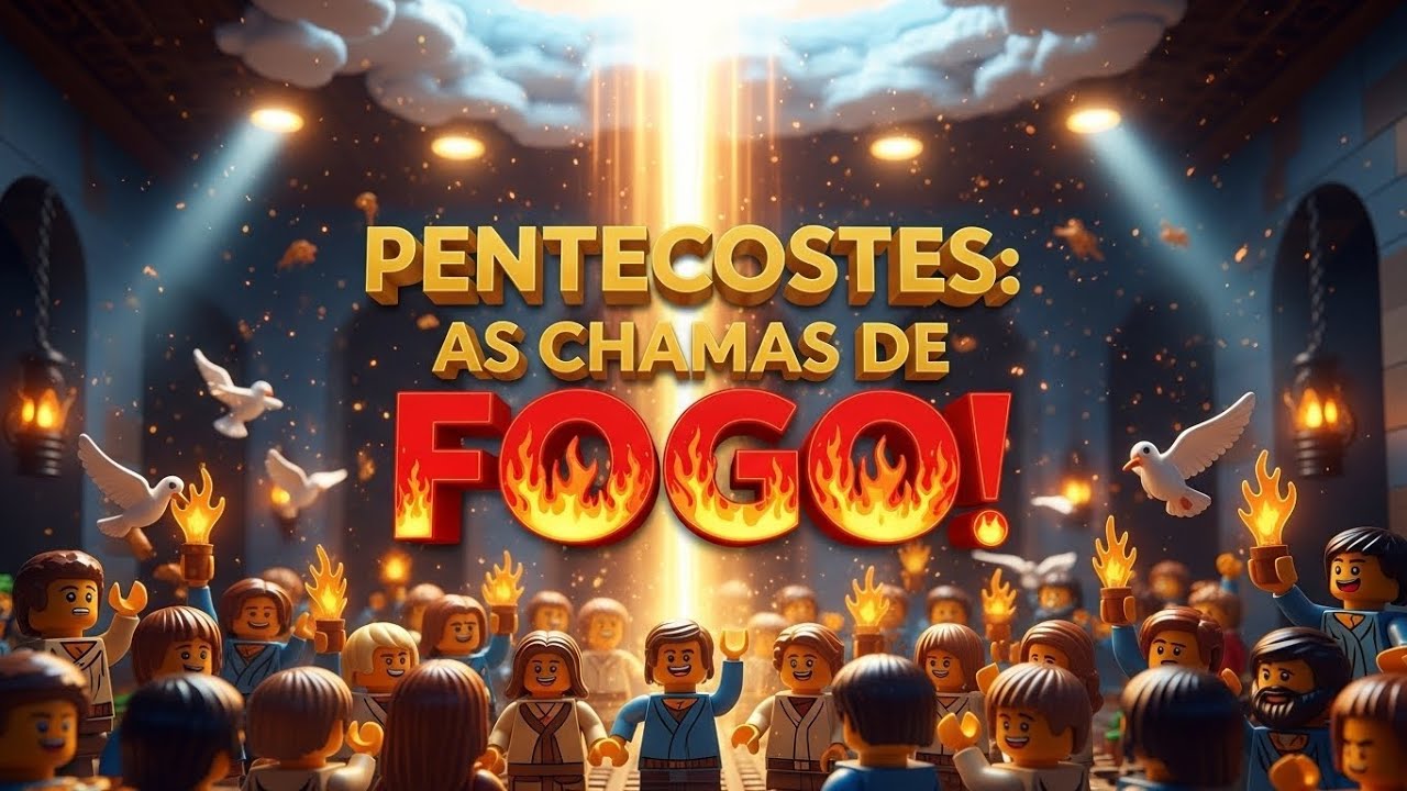 AVENTURA LEGO DA BIBLIA | A HISTÓRIA DE PENTECOSTES | Filme Completo Animado da Bíblia
