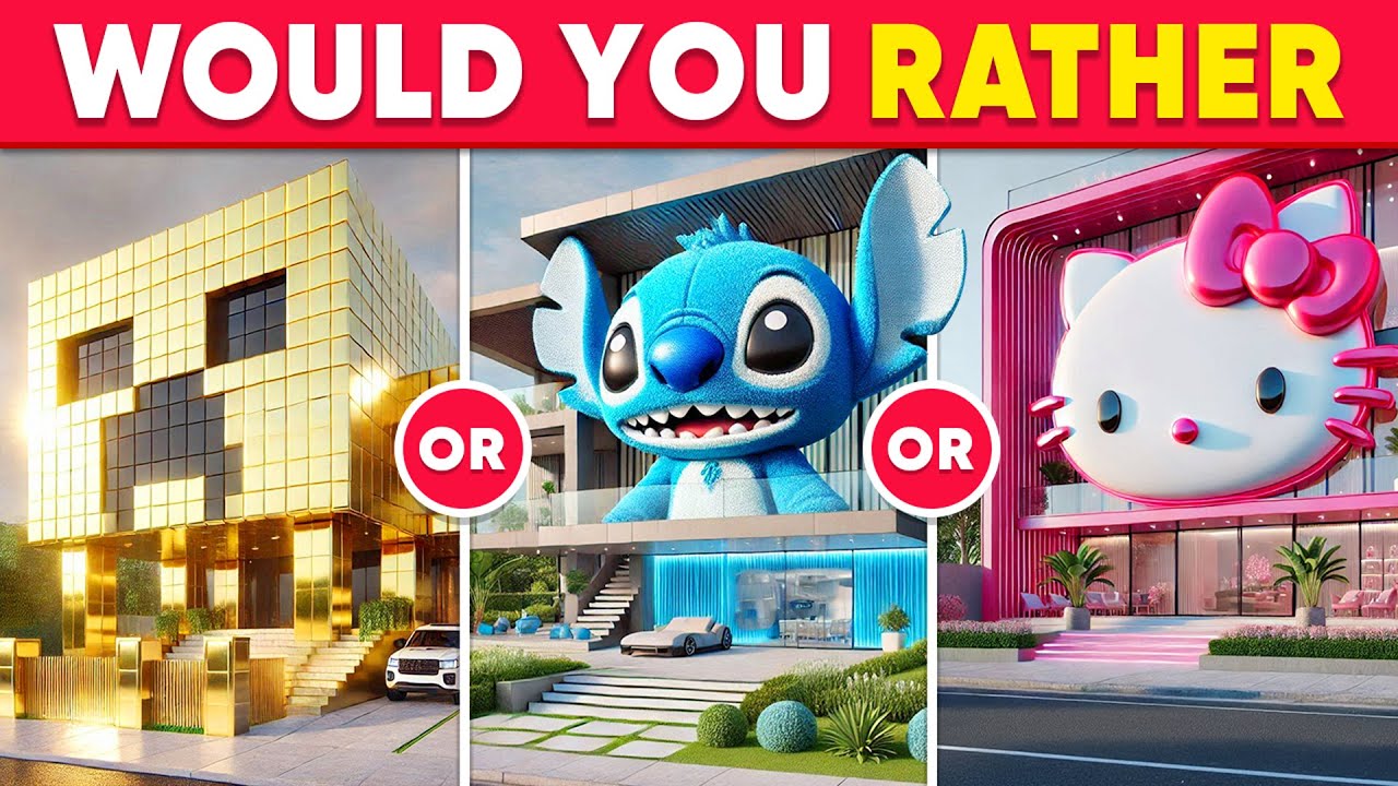 Would You Rather - Build Your Magical Dream House 🏡✨🤑🌈 Daily Quiz