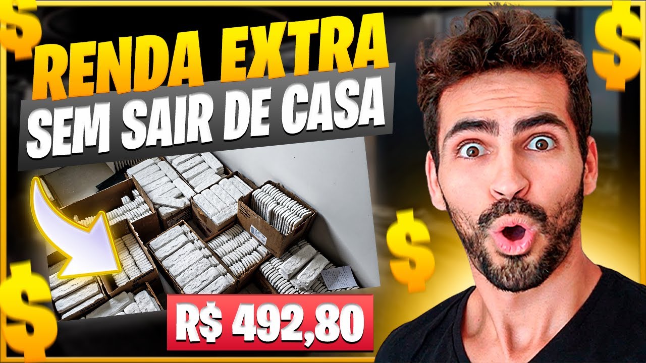 Renda Extra Sem Sair De Casa Com Tijolinho De Gesso (R$ 492,80 Em 1 Dia)