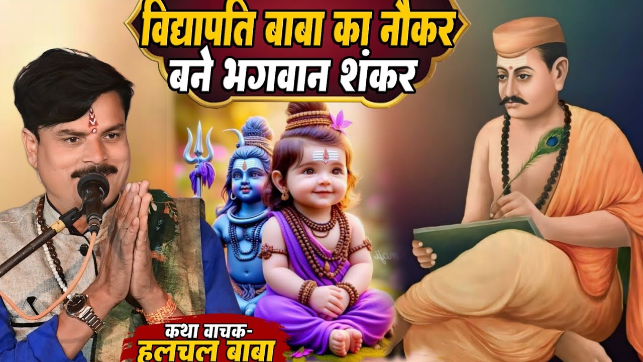 शंकर जी बने विद्यापति बाबा का नौकर लीला सुन कर चौक जायेंगे | Vidyapati Udana Charitra Halchal Baba |