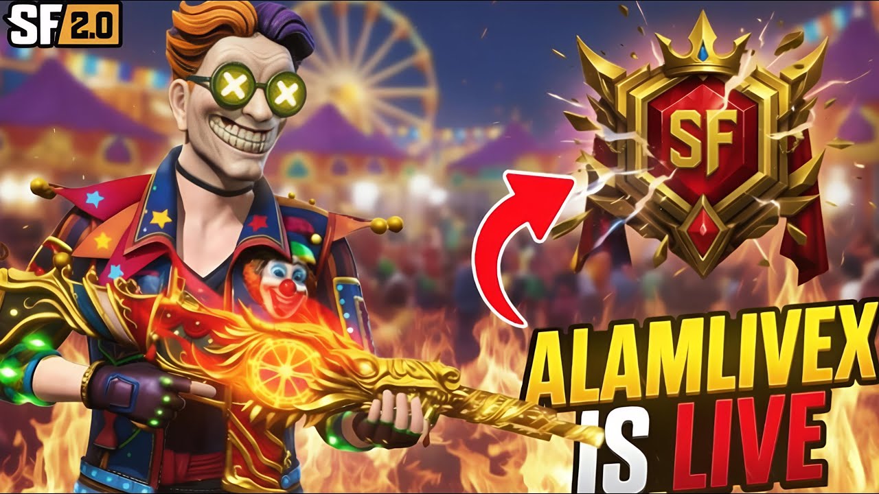 Crazy Rank Push 😎 ScarFall Live | AlamLiveX