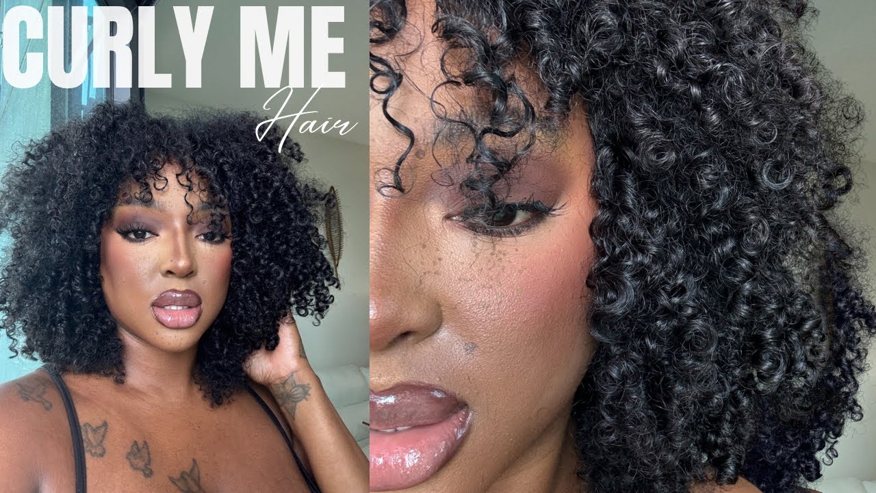 CURLY GLUELESS WIG REVIEW| install + style , is it worth it?  CURLY ME HAIR