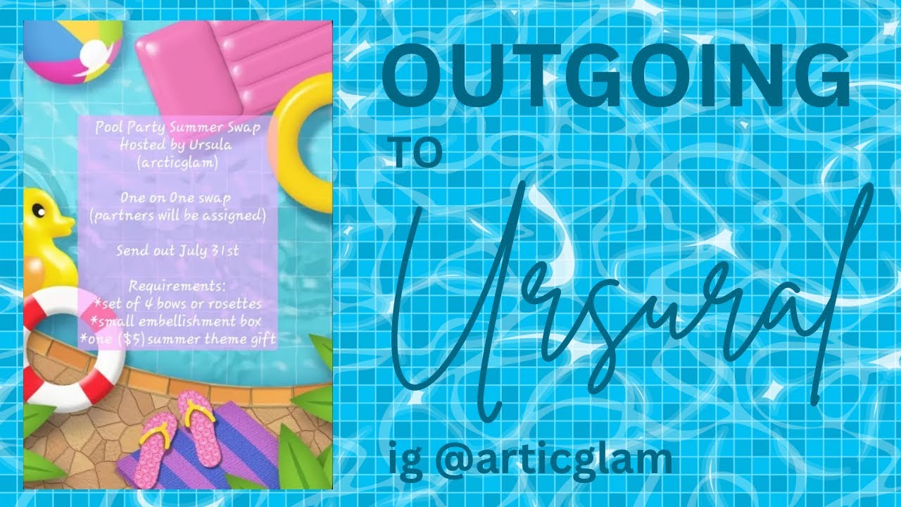 Outgoing swap Pool Party Summer swap hosted by Ursula to Ursula @articglam on Instagram 