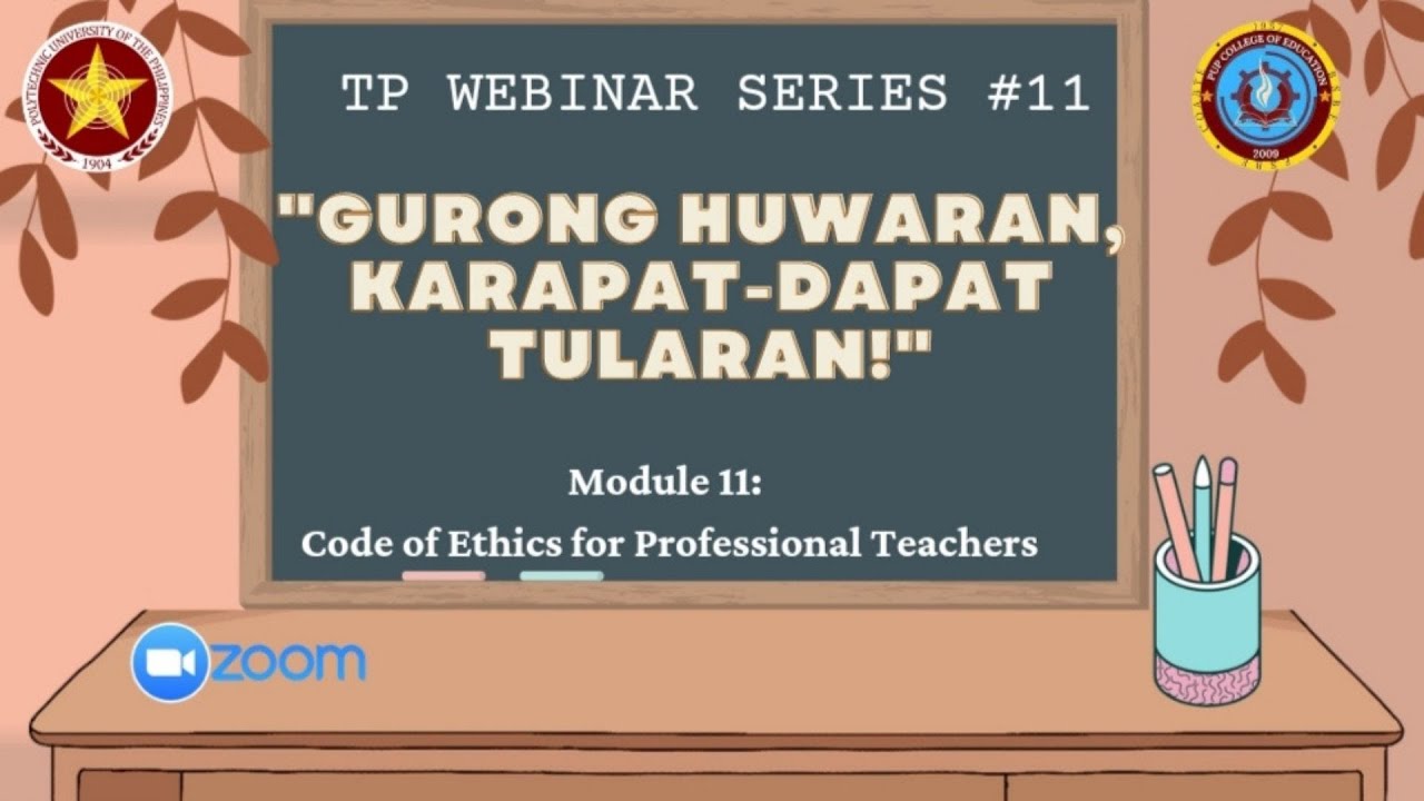 TP — LESSON 11: Code of Ethics for Professional Teachers
