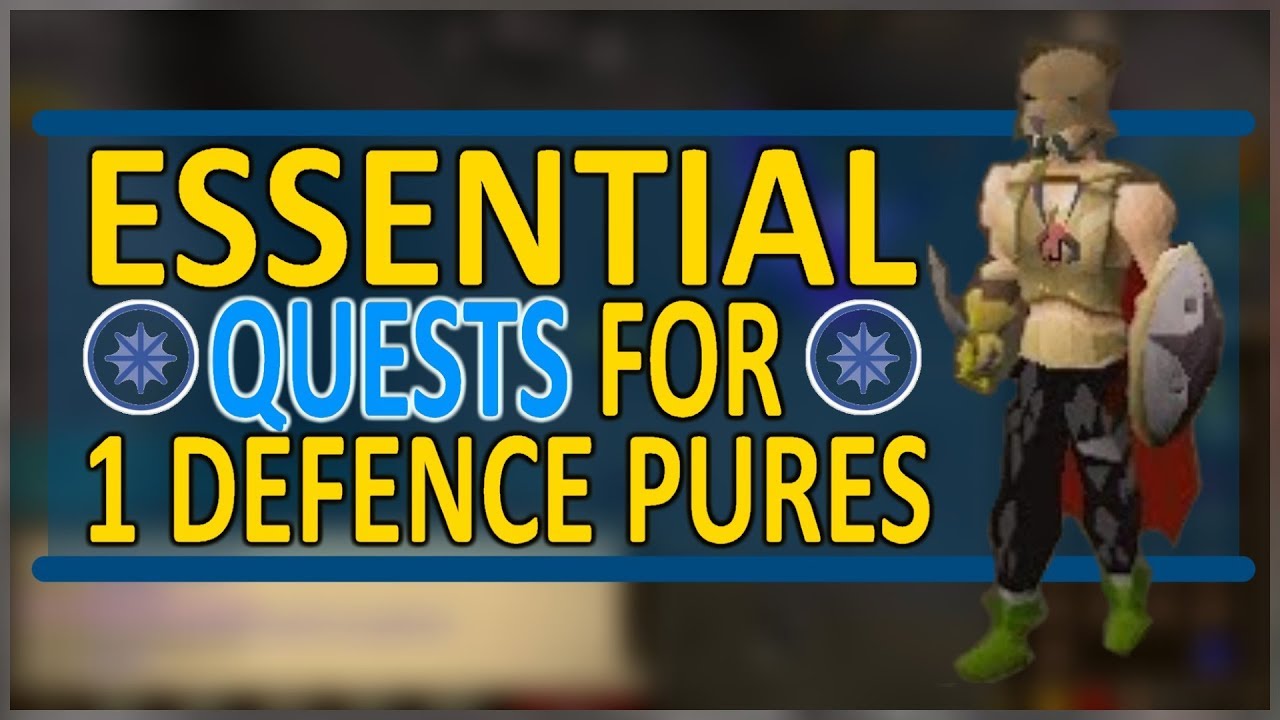 [OSRS] Essential Quests for 1 Defence Pures!