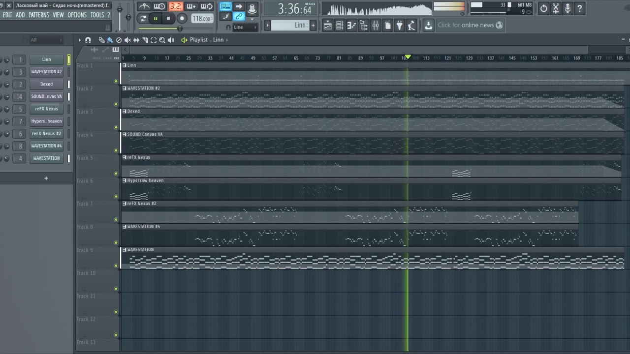 Ласковый май - Седая ночь (FL Studio)