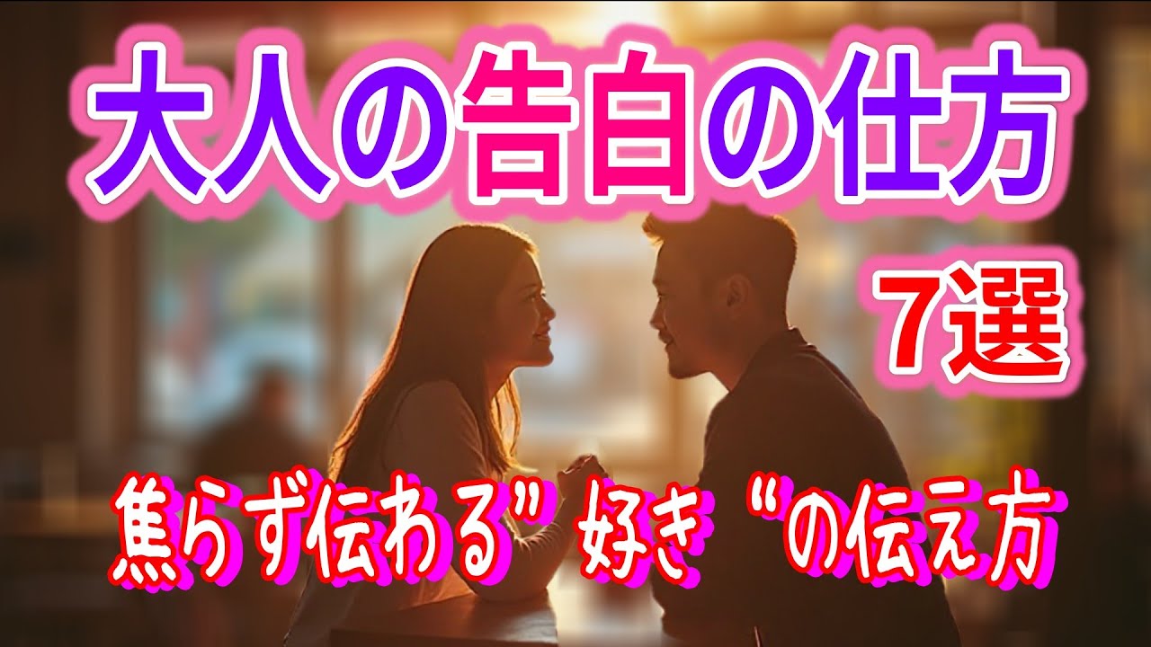 言葉よりも伝わる、“大人の好き”の伝え方