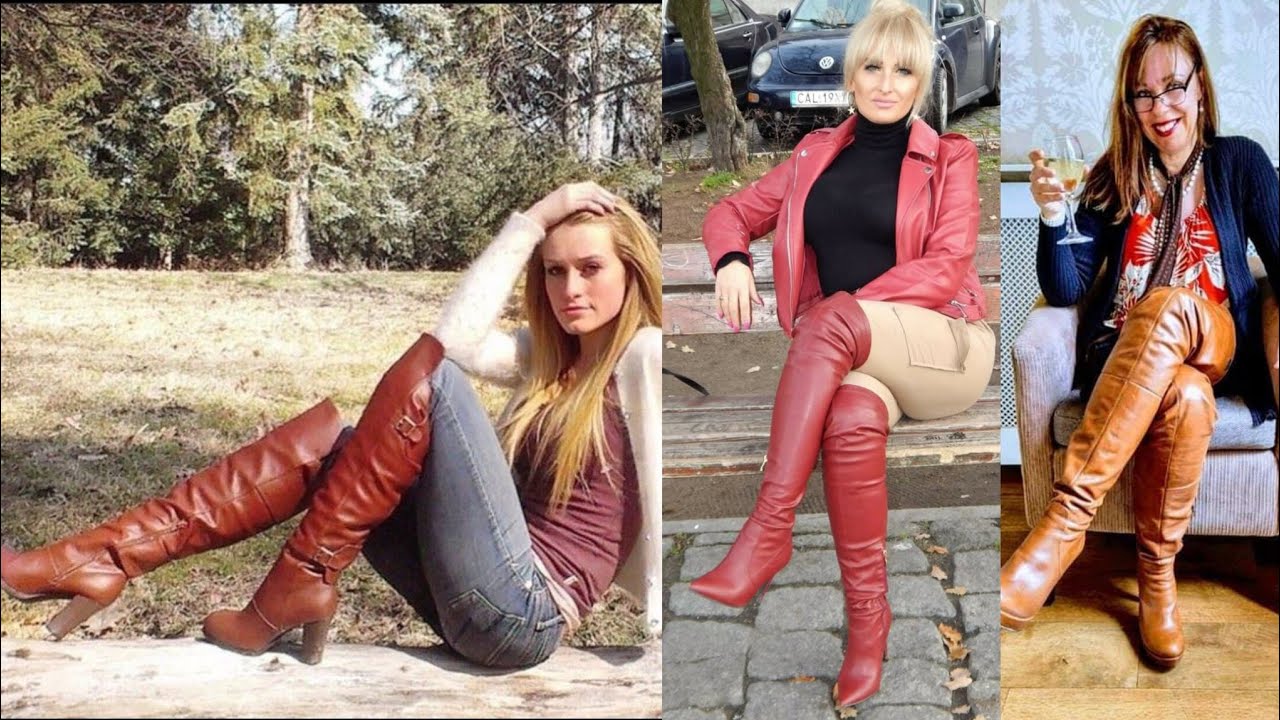 Elegant High-Heeled Over-the-Knee Leather Boots for Bold and Chic Winter Style