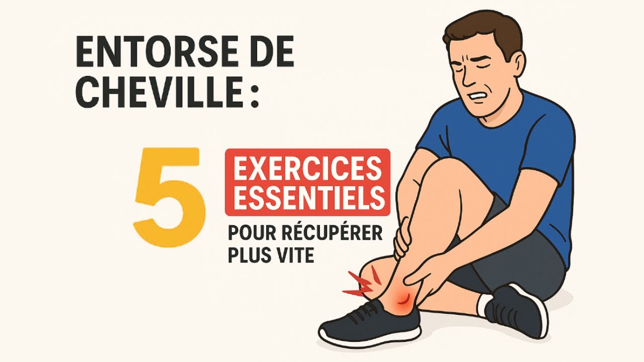 ENTORSE de CHEVILLE: 5 exercices à connaître absolument