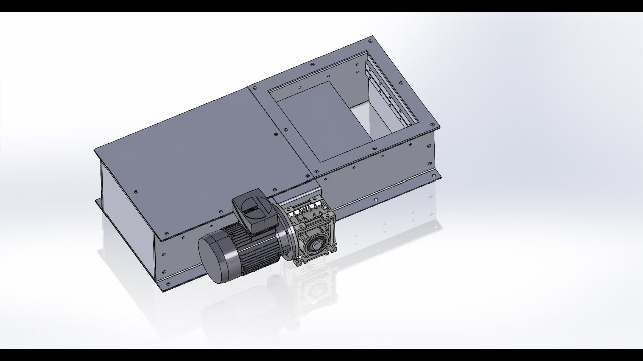 Motorized slide gate