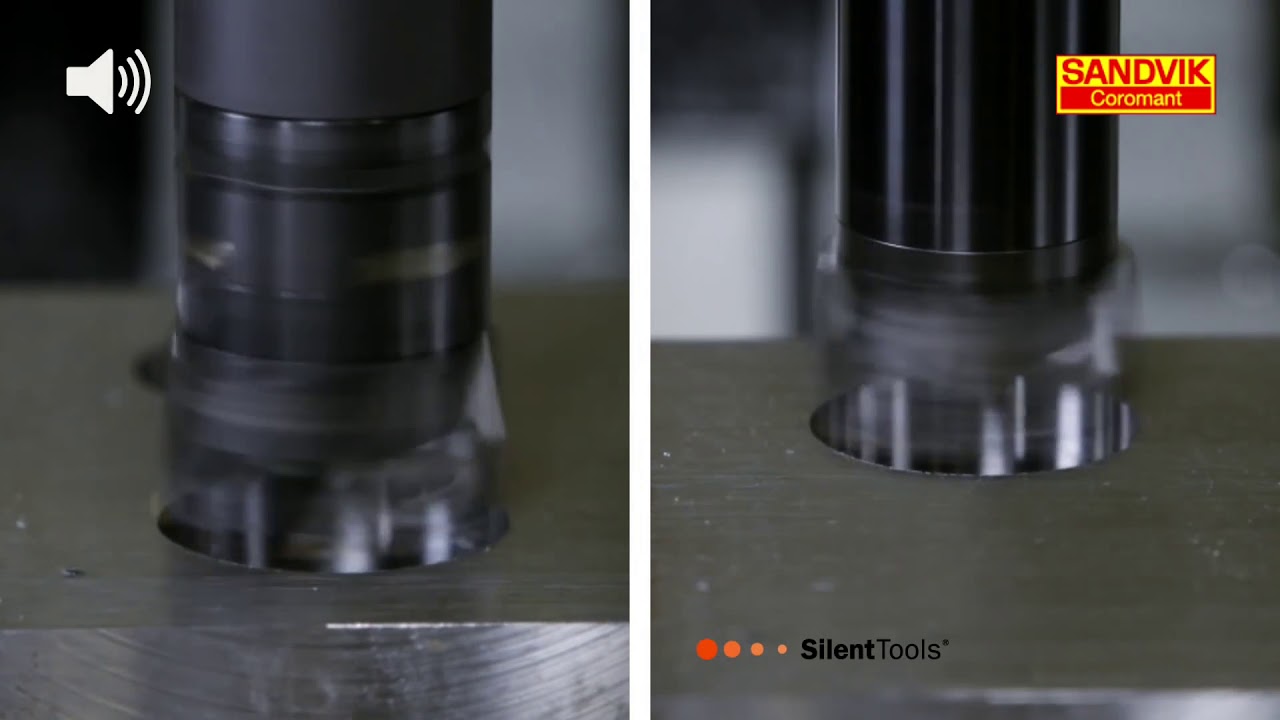 SANDVIK-Silent Tools: Spindeln-Aufbohren - Silent Tool_schwingungsfrei Aufbohren