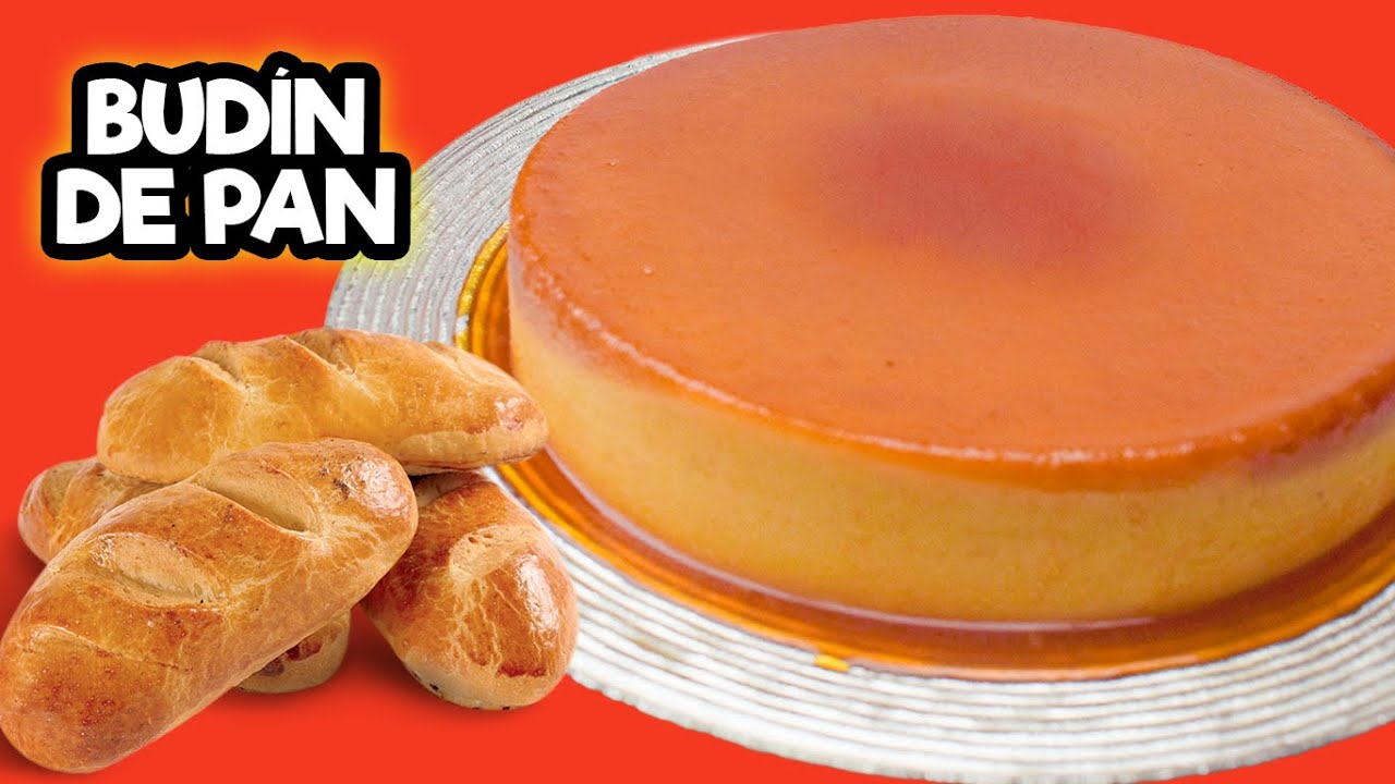 BUDÍN DE PAN  con 5 INGREDIENTES -Receta Fácil - Postre perfecto