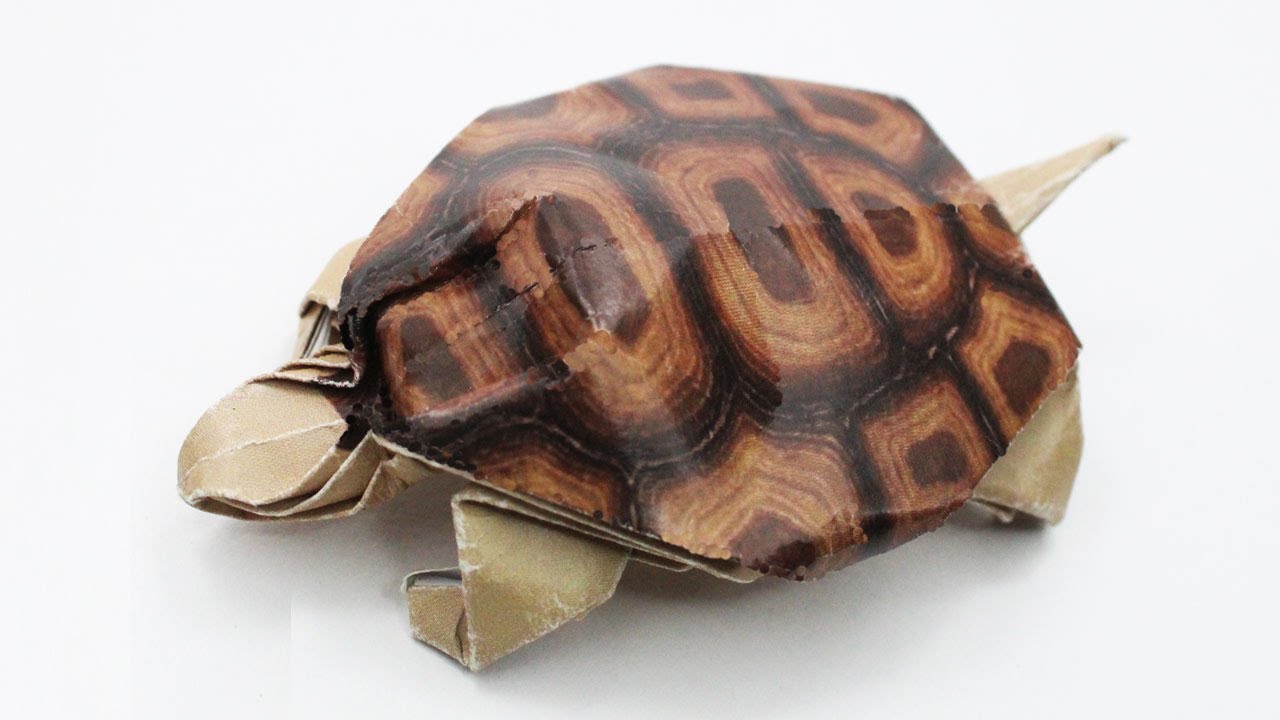 How to make Origami Turtle (Robert J. Lang), Thanks giving Day Origami Animals, Paper Crafts DIY Art