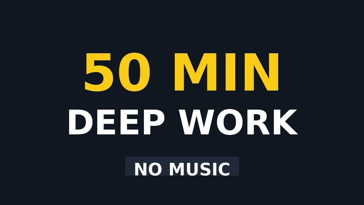 50 Minute Focus Session (No Music)
