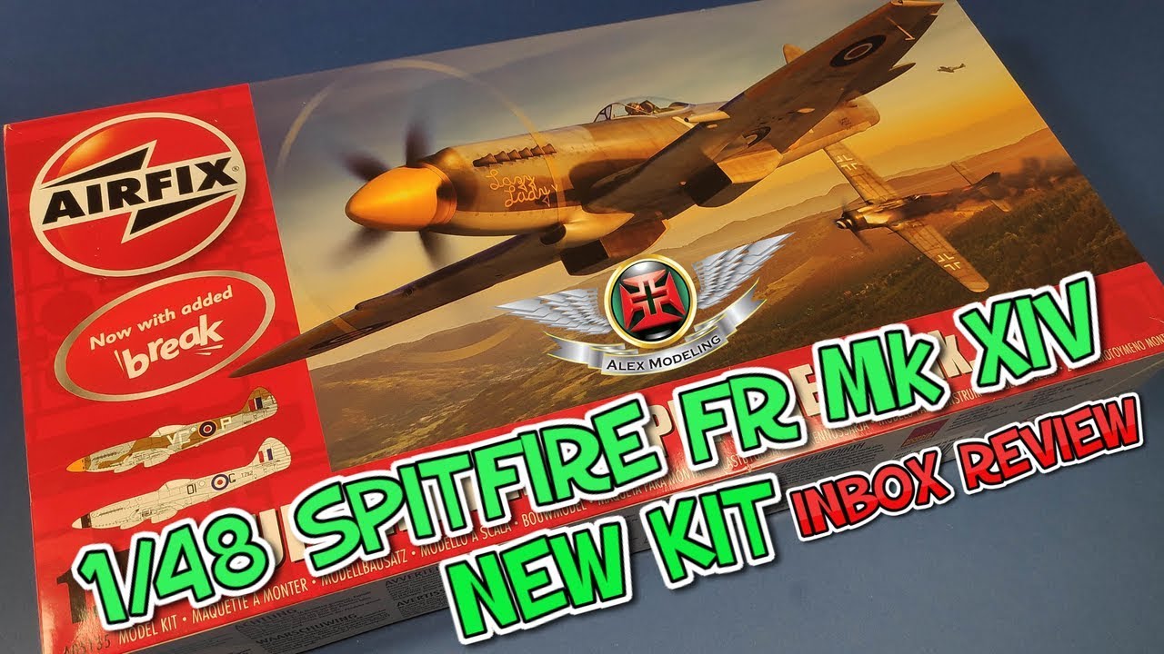 AIRFIX SUPERMARINE SPITFIRE FR MK XIV INBOX REVIEW