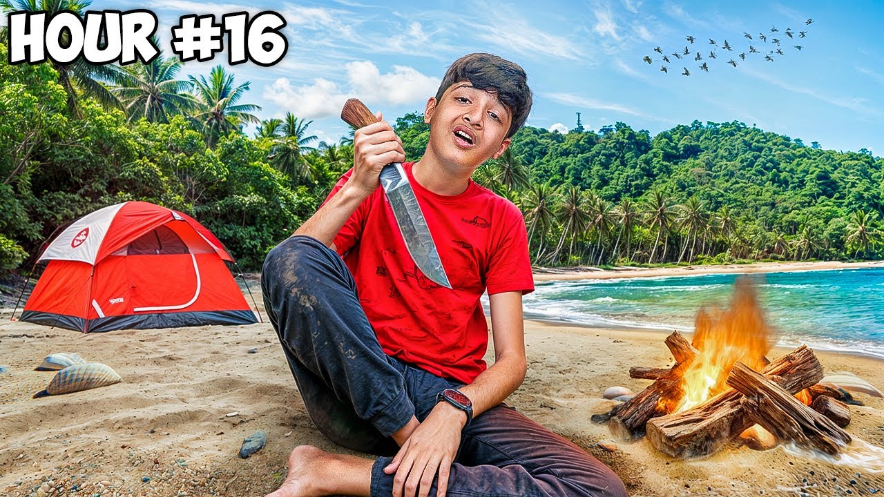 Surviving 24 Hours On Most Dangerous Beach!