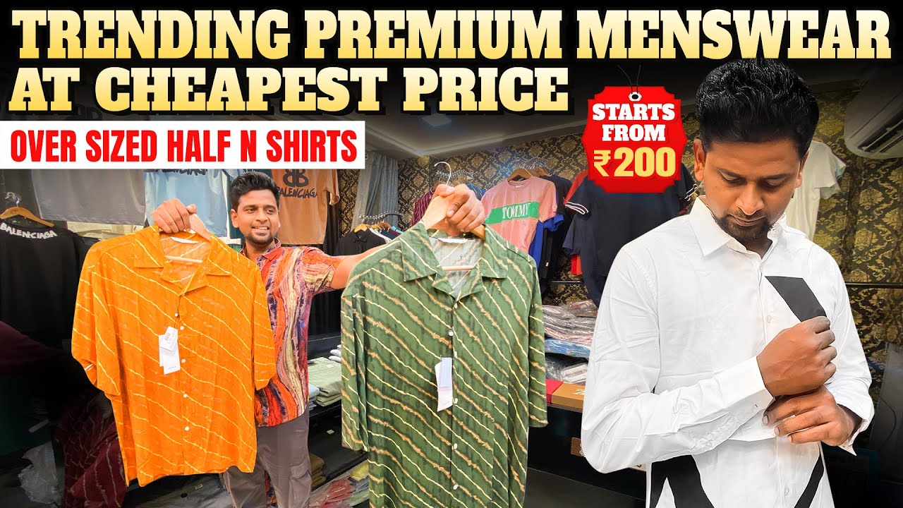 🤩Trending Premium Menswear   - from ₹200🔥 | Oversized T shirts in Chennai | Sandy Vlogs