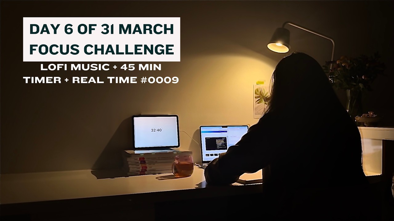 Studying Every Day for 31 Days – Day 6 ⚖️📚 | 45 Min Timer | lofi music | Law Student Session #0009