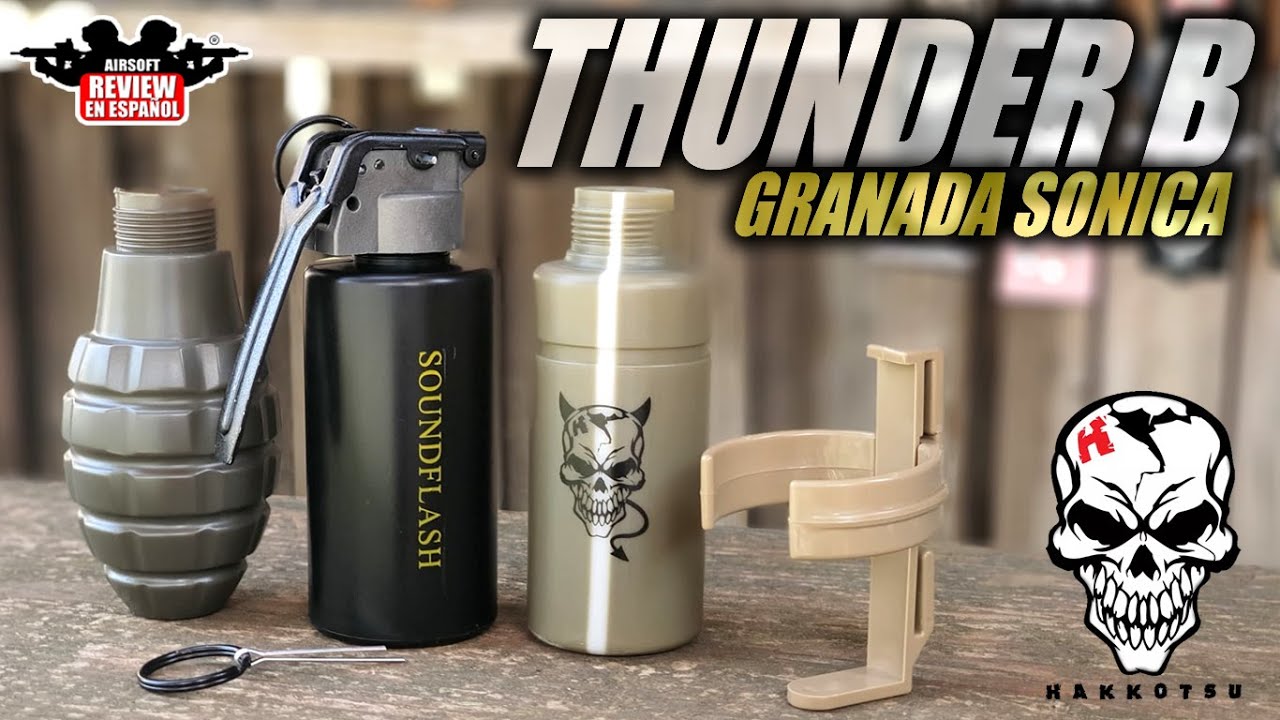 Revienta 💥 al enemigo 🤯 con la Granada Sonica Thunder B de Co2 | Airsoft Review en Español