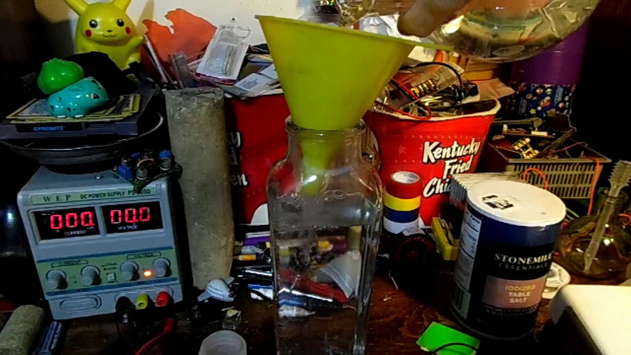 Recharging a homemade Zinc and copper battery! chemistry experiment!