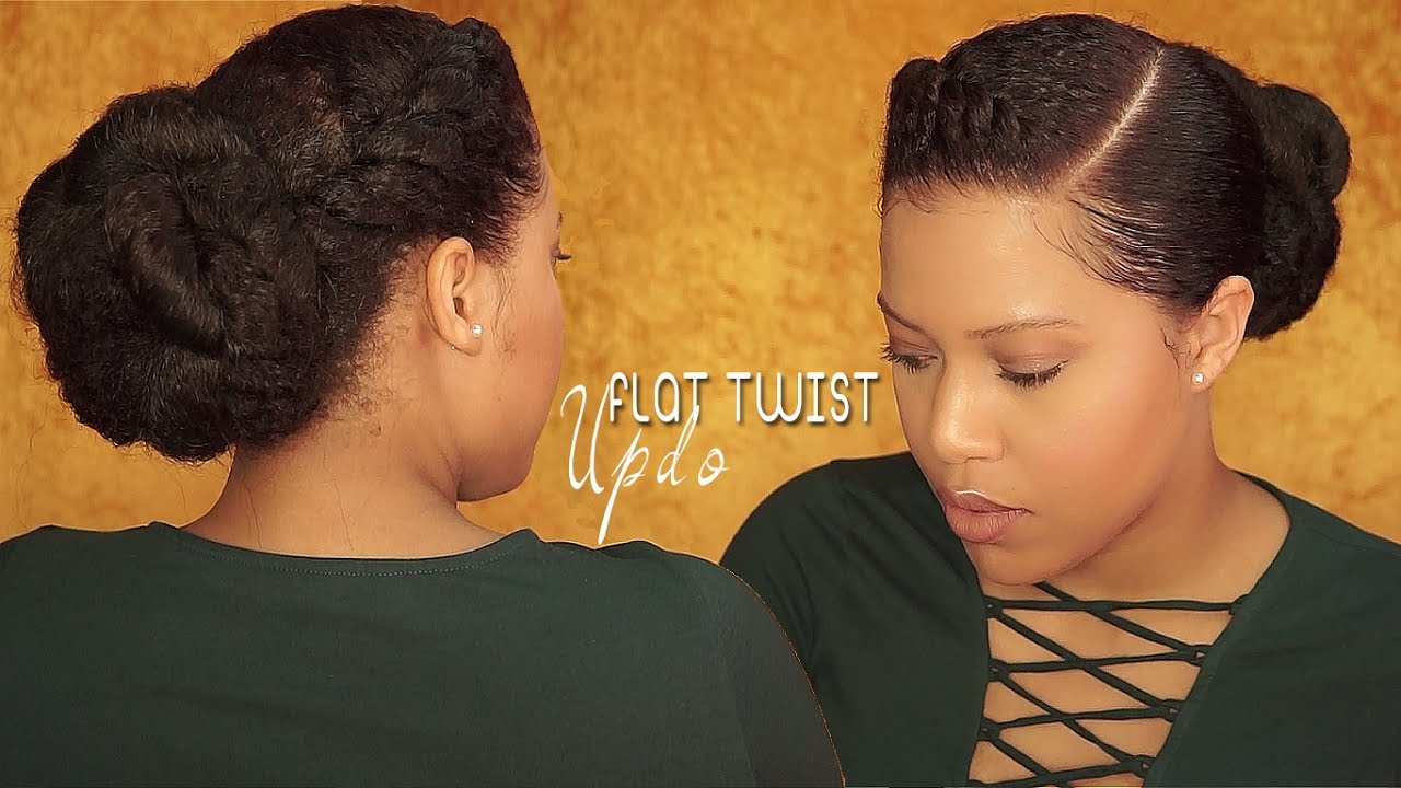 Issa Rae Inspired Flat Twist Updo On Natural Hair // Samantha Pollack