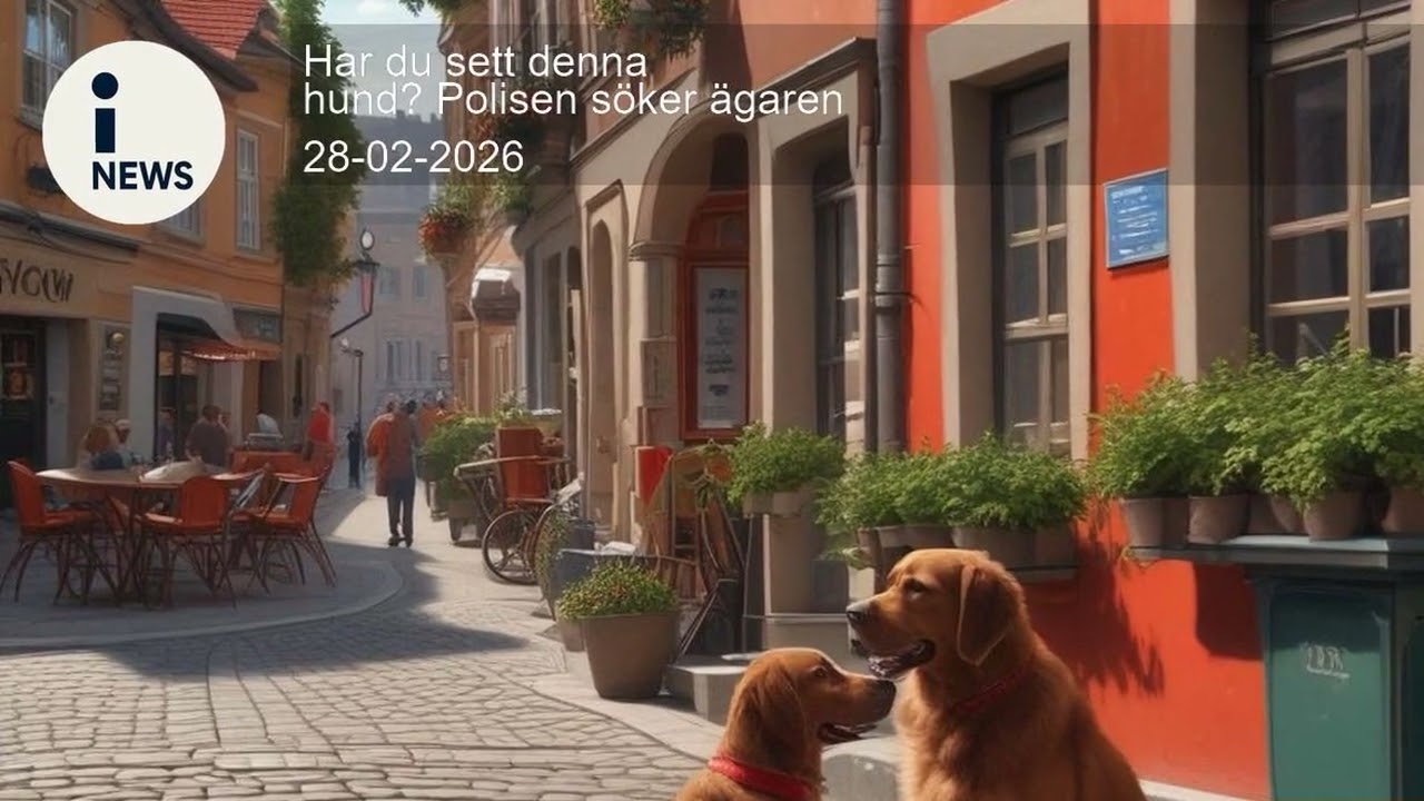 Har du sett denna hund? Polisen söker ägaren