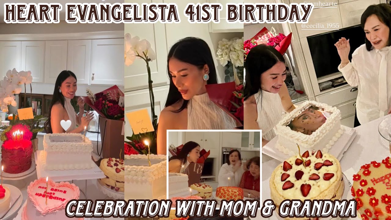 Heart Evangelista 41st birthday 🧡 kasama ang kanyang mom at grandma sa celebration