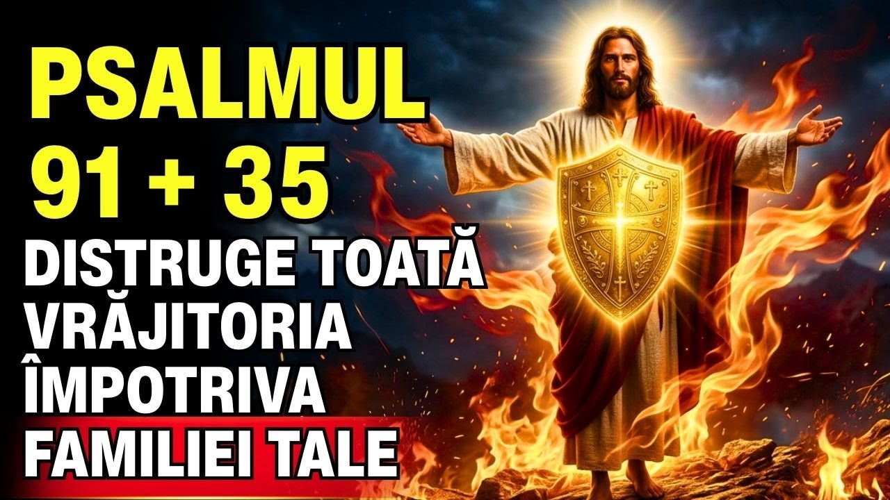 🔥 Psalmul 91 + 35 (de 7 Ori): ARDE Orice Altar de Vrăjitorie Împotriva Familiei Tale Astăzi