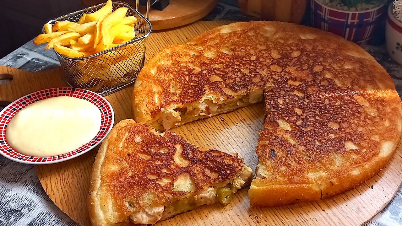 وجبة عشاء سهلة وسريعة😋مطلوعة عائلية معمرة بدون فرن اللي يذوقها مايشبع منها خفيفة وبنينة بزاف روعة😍