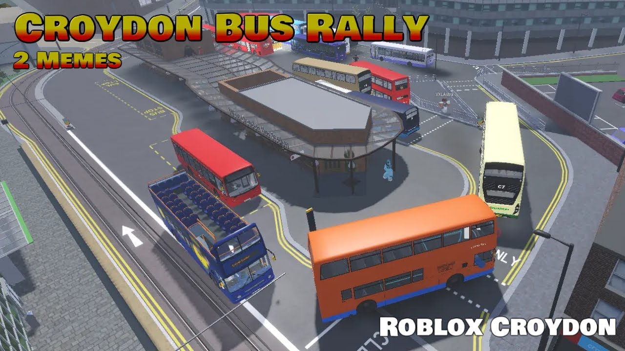 Croydon Bus Rally with Memes - Croydon Roblox!!!