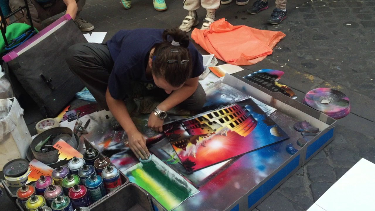 Spray Art: Rome, Italy