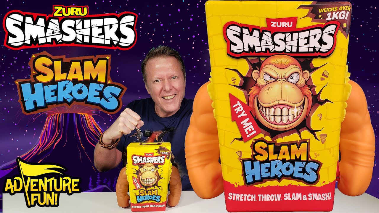 Zuru Smashers “Slam Heroes” Gorilla Toys Adventure Fun Toy Review!