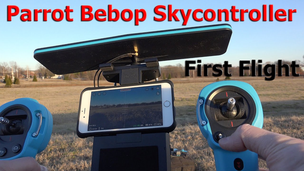 Первое использование контроллера Parrot Bebop Skycontroller в формате 4K UltraHD