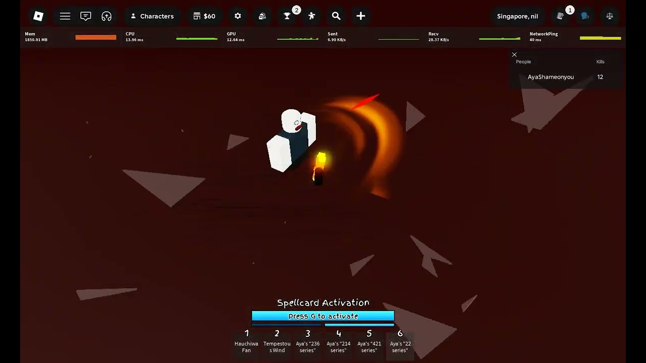Aya Test after the improved vfx update (JJS Skillbuilder)